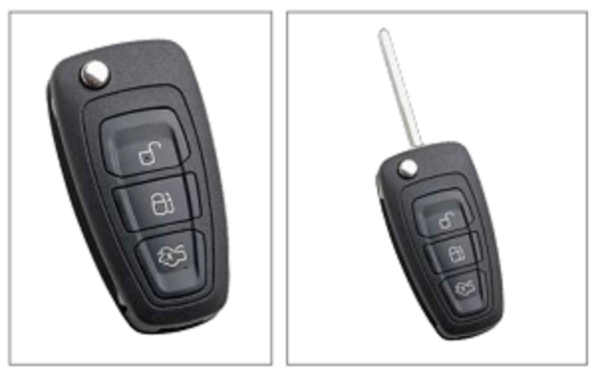 Autosleutel met afstandsbediening voor diverse modellen van Ford